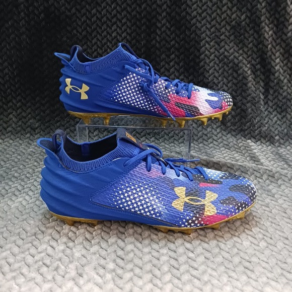 New Under Armour UA Spotlight 4 MC USA Football Cleats Men Size: 14 3027307-400‎